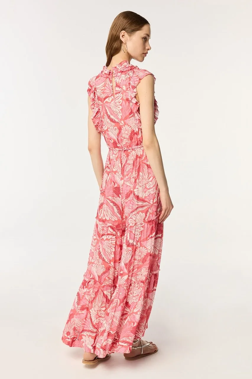 Long Jumpsuit Belene - Pink Tiger Lily sold by Poupette St Barth product image thumbnail 2