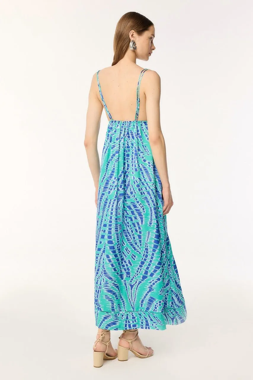 Long Dress Cassandra - Sky Kalina sold by Poupette St Barth product image thumbnail 2