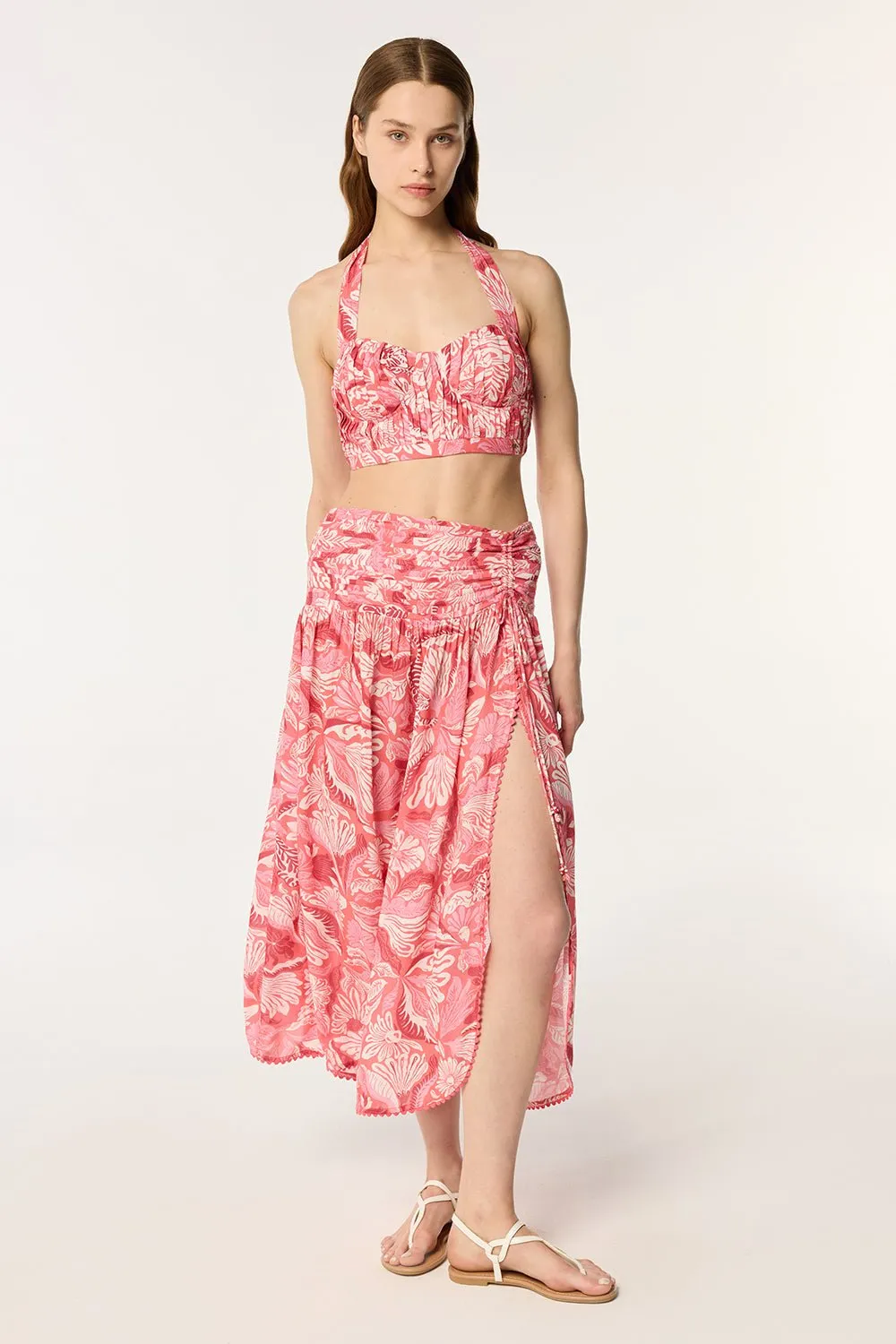 Top Carla - Pink Tiger Lily sold by Poupette St Barth product image thumbnail 3