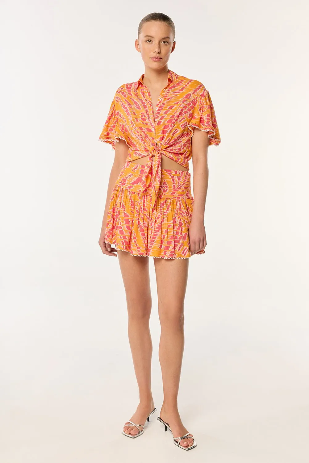 Shirt Cycas - Yellow Kalina sold by Poupette St Barth product image thumbnail 2