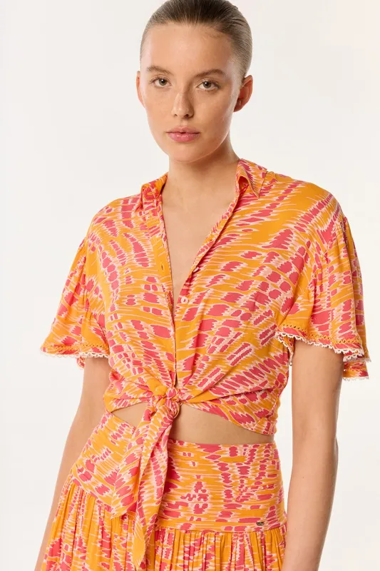 Shirt Cycas - Yellow Kalina sold by Poupette St Barth