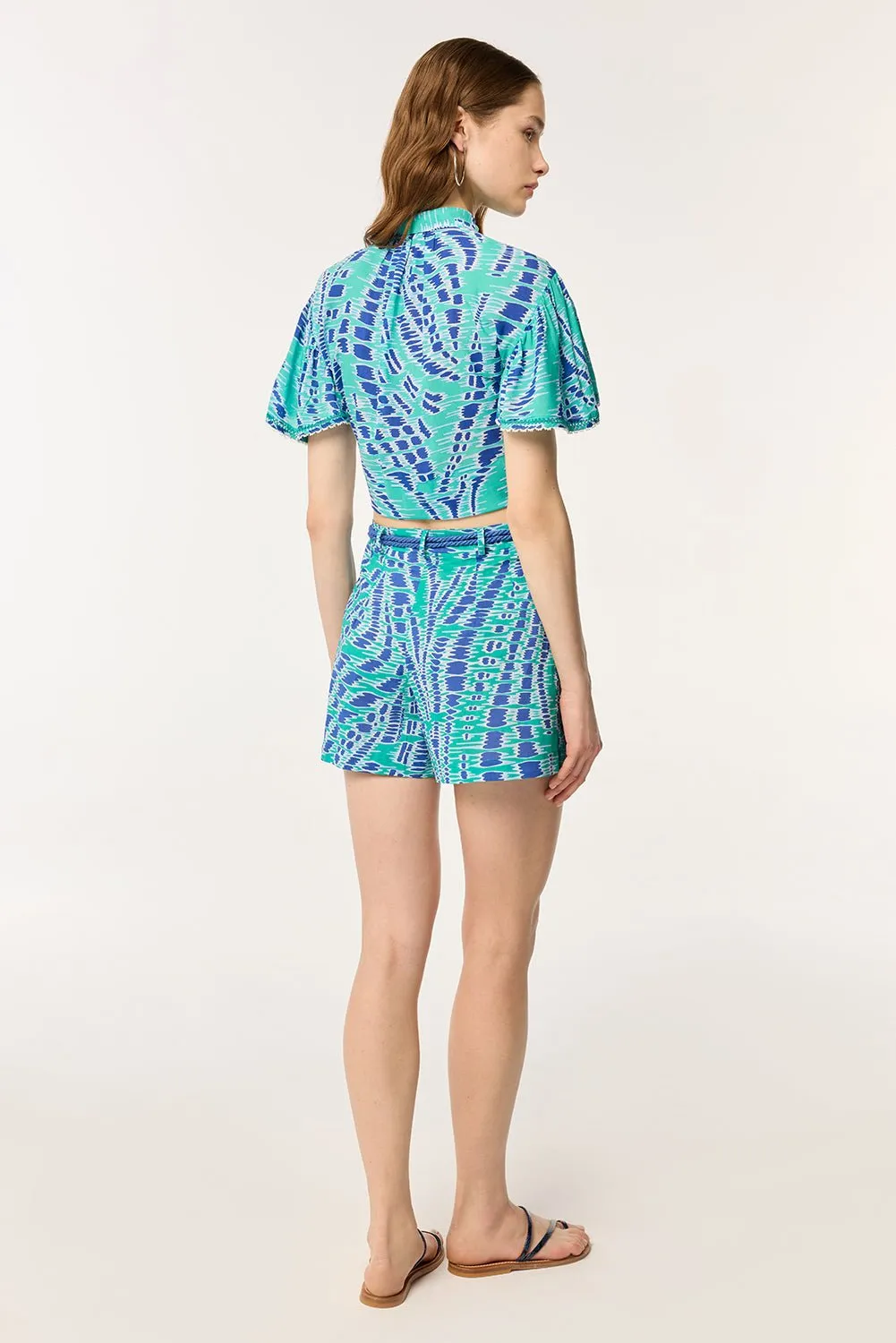 Shirt Cycas - Sky Kalina sold by Poupette St Barth product image thumbnail 3