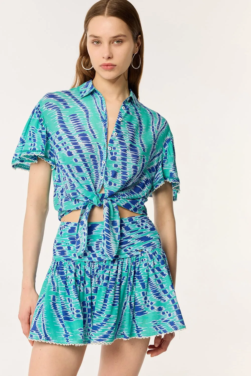 Shirt Cycas - Sky Kalina sold by Poupette St Barth