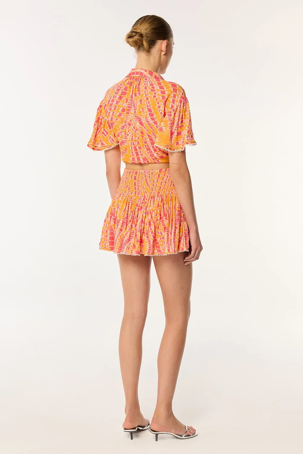 Mini Skirt Colleen - Yellow Kalina sold by Poupette St Barth product image thumbnail 3