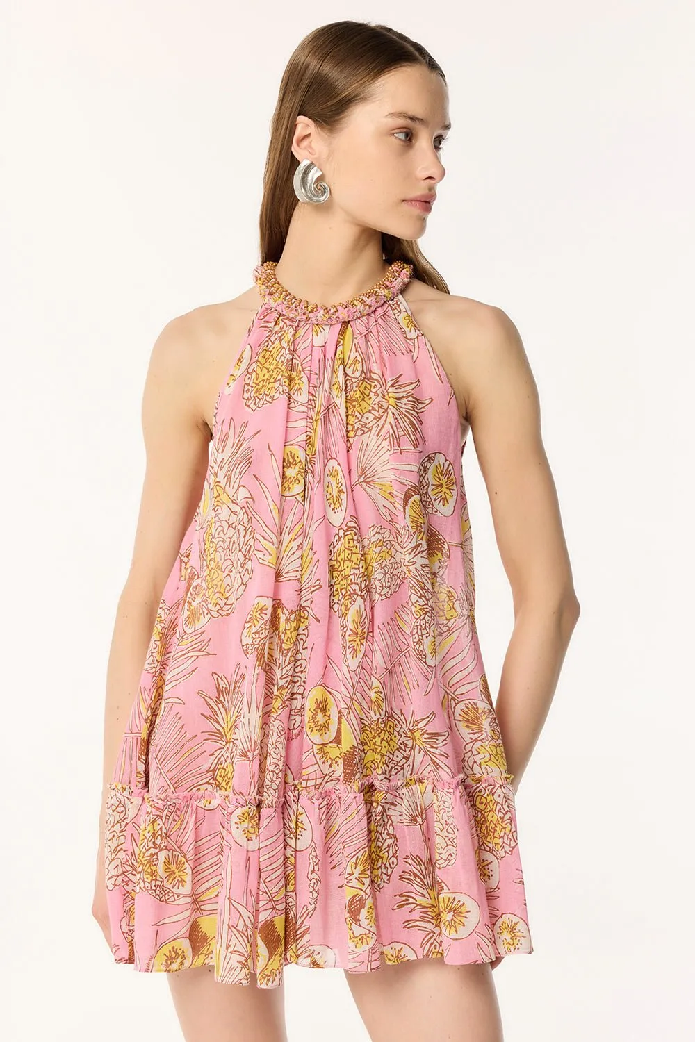 Mini Dress Cleo - Pink Karibia sold by Poupette St Barth product image thumbnail 2