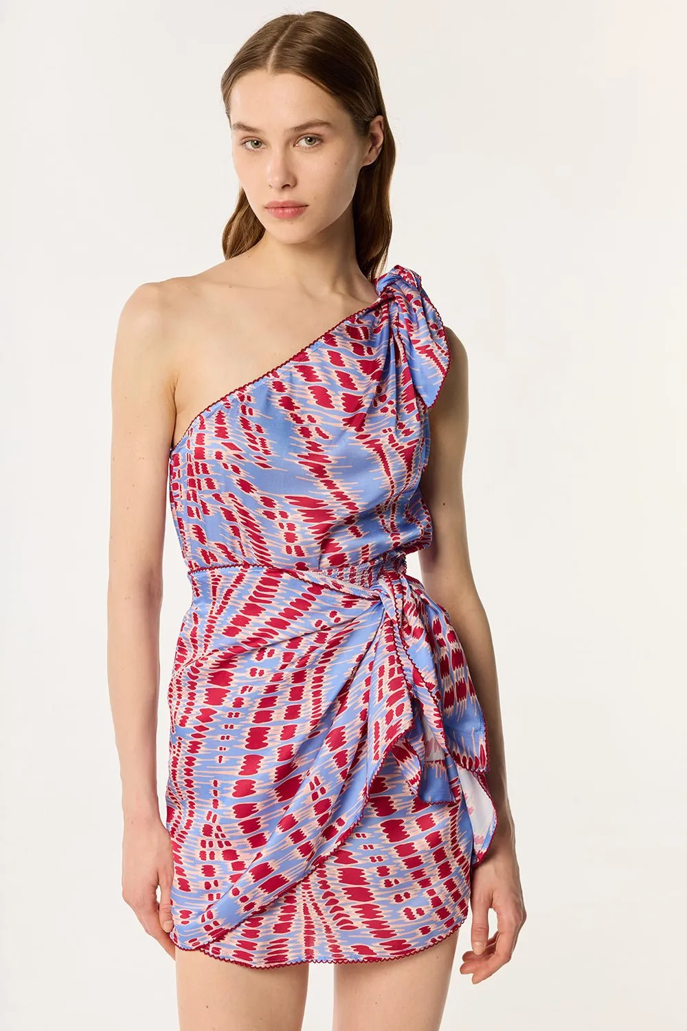 Mini Dress Celie - Blue Kalina sold by Poupette St Barth product image thumbnail 4