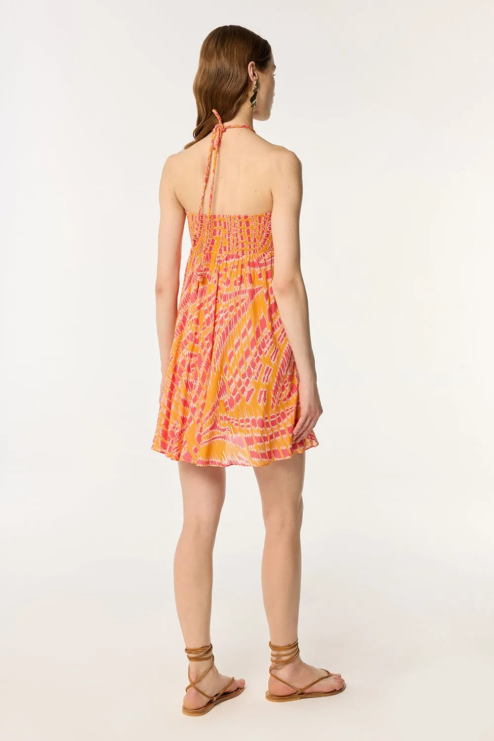 Mini Dress Calla - Yellow Kalina sold by Poupette St Barth product image thumbnail 3