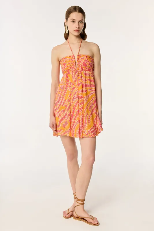 Mini Dress Calla - Yellow Kalina sold by Poupette St Barth