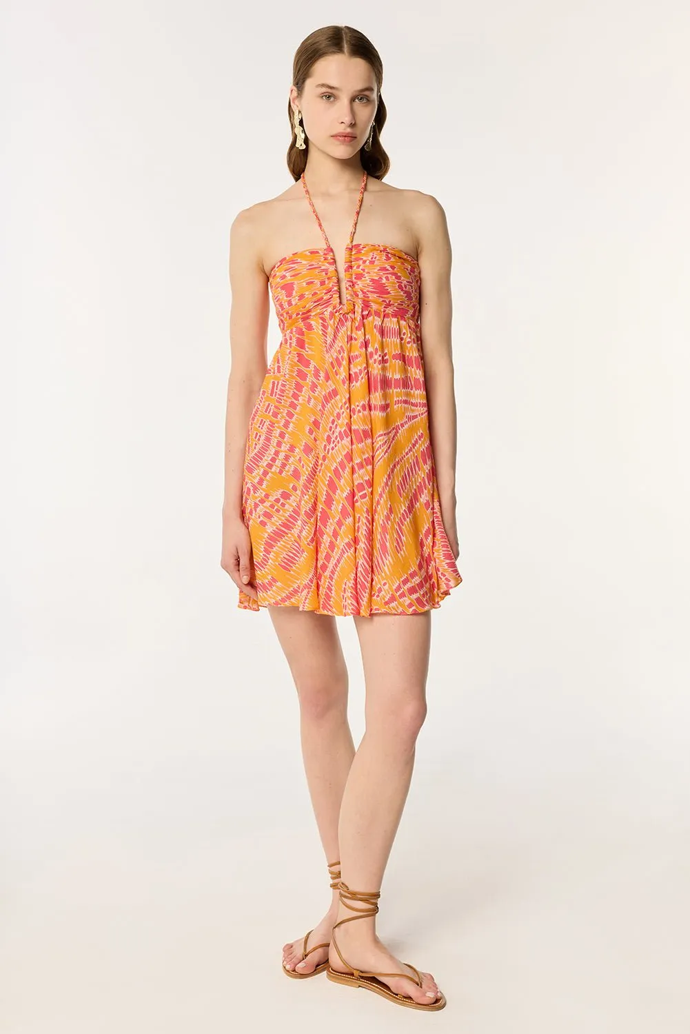 Mini Dress Calla - Yellow Kalina sold by Poupette St Barth