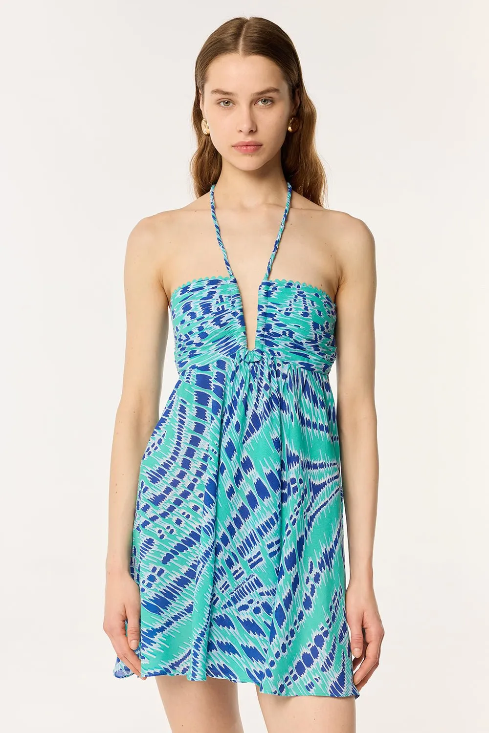 Mini Dress Calla - Sky Kalina sold by Poupette St Barth product image thumbnail 3