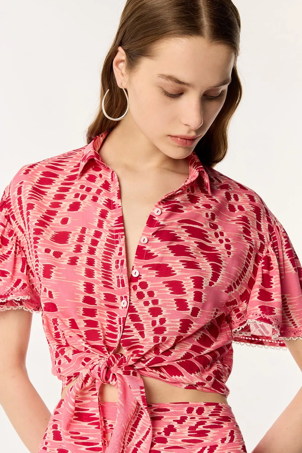 Shirt Cycas - Pink Kalina sold by Poupette St Barth product image thumbnail 2