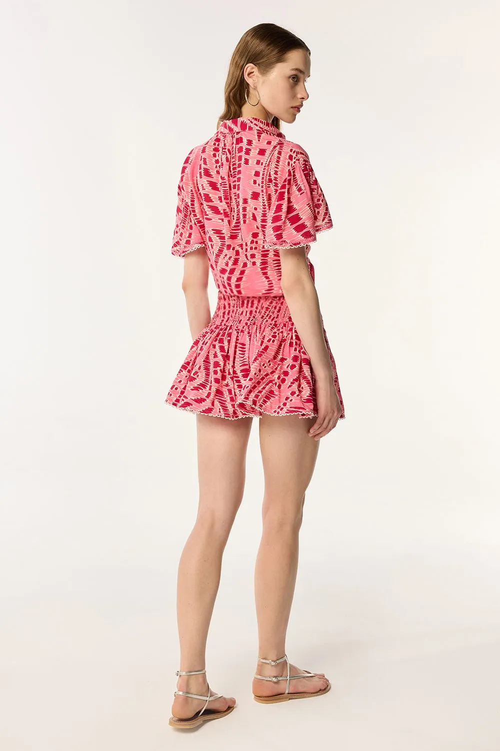 Mini Skirt Colleen - Pink Kalina sold by Poupette St Barth product image thumbnail 3