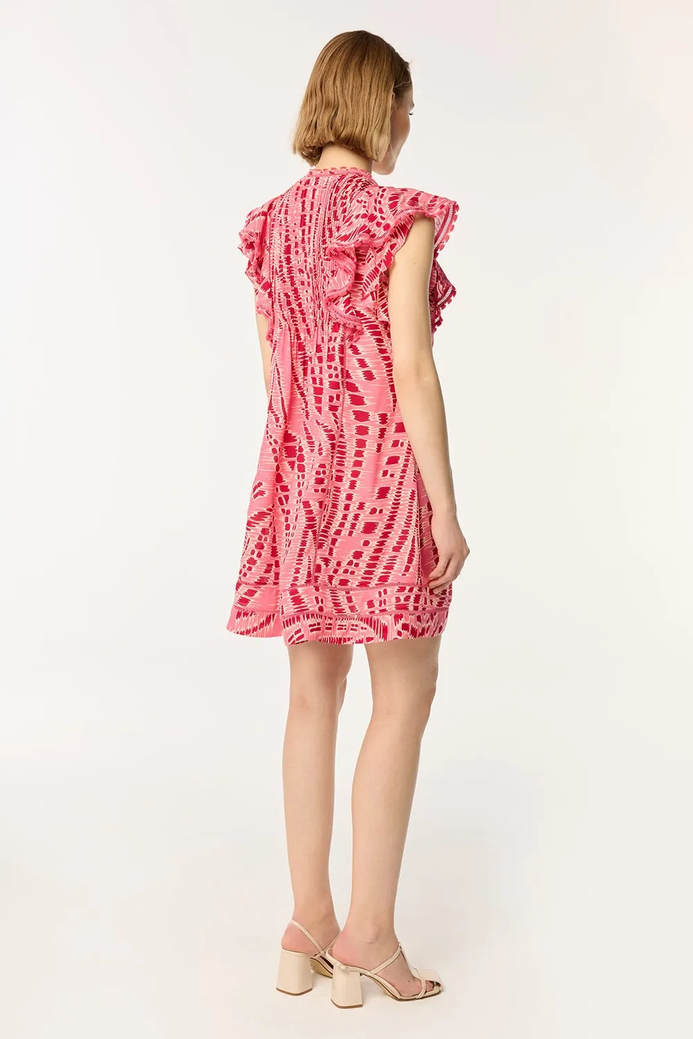 Mini Dress Camelia - Pink Kalina sold by Poupette St Barth product image thumbnail 4