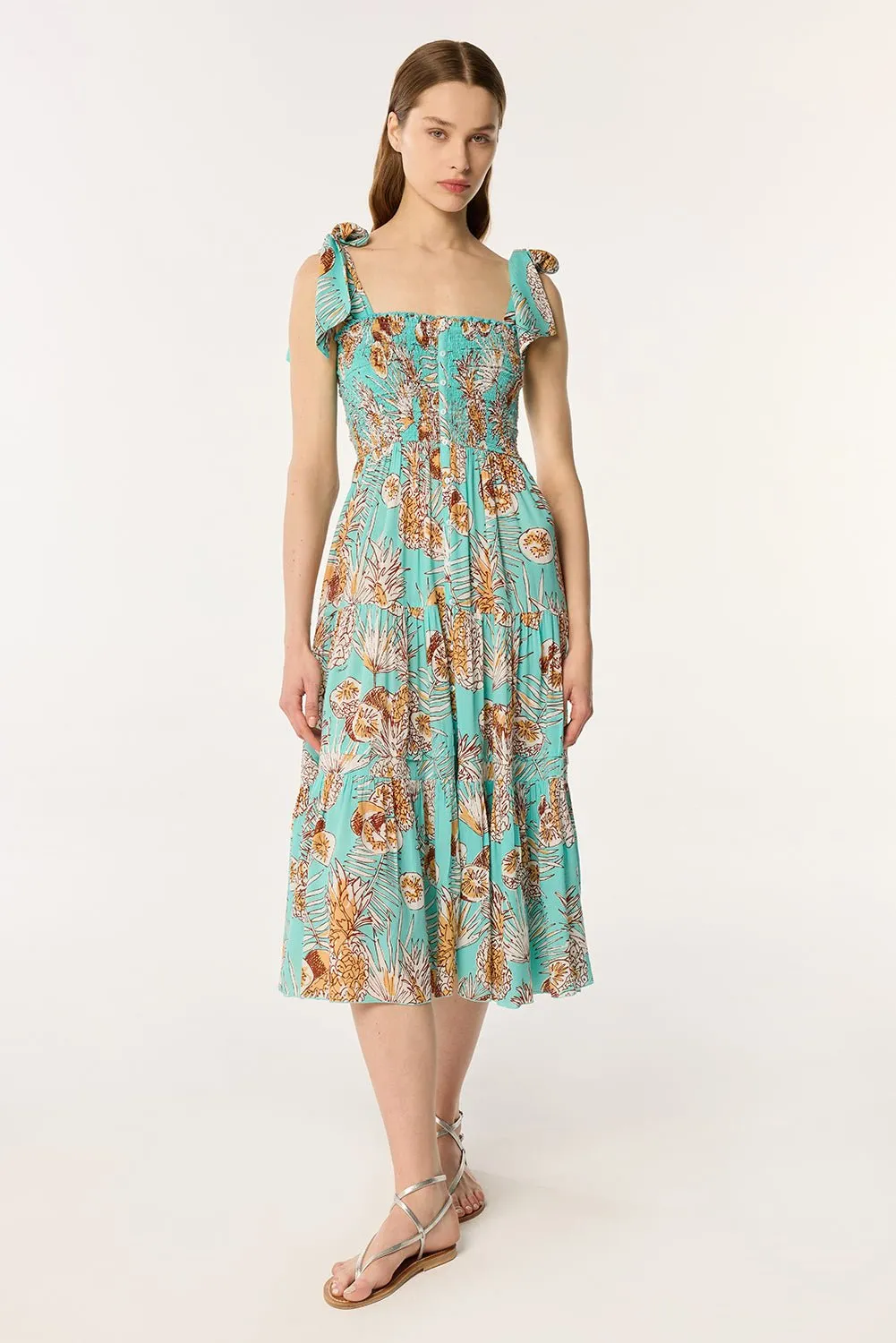 Long Dress Triny - Mint Karibia sold by Poupette St Barth