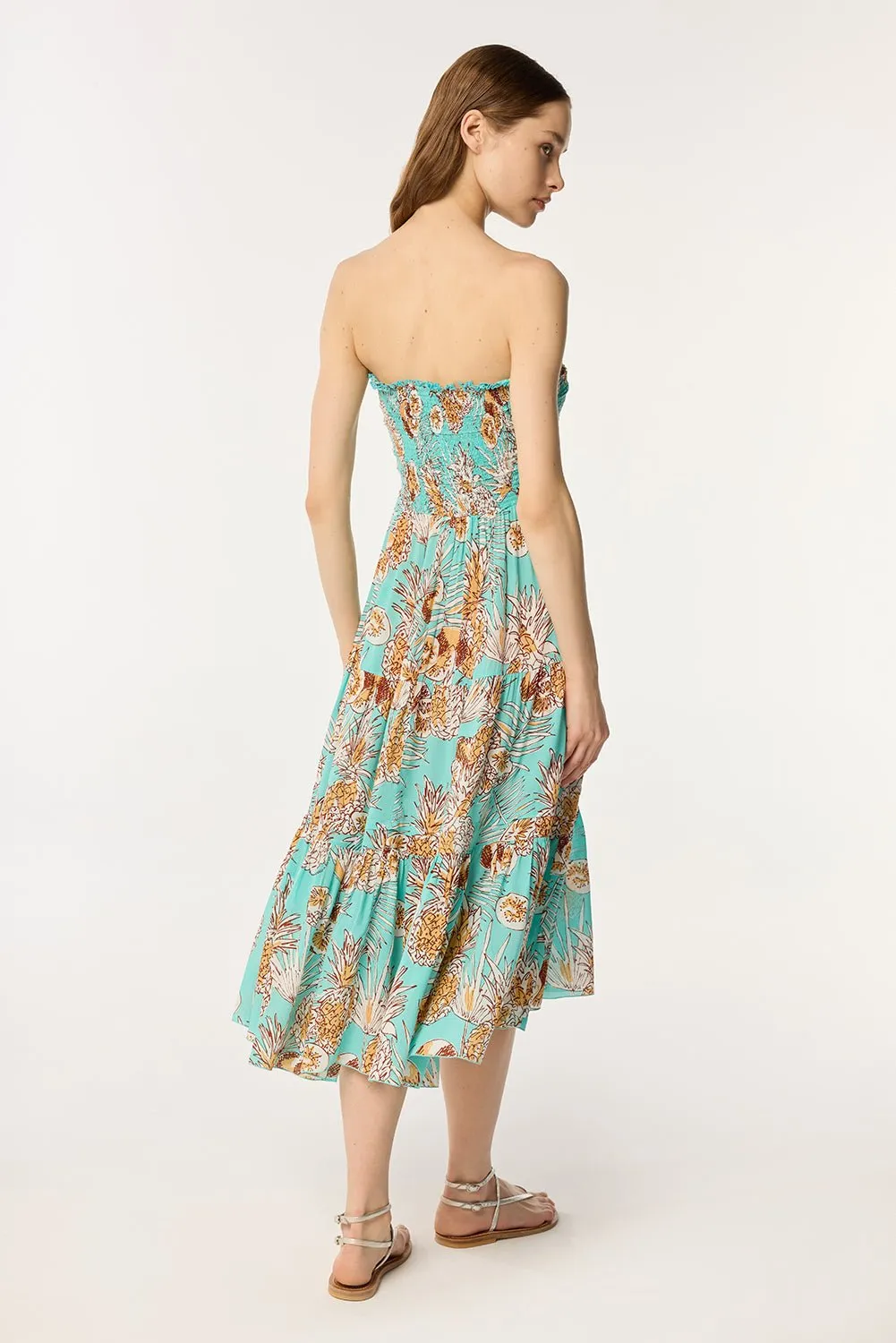 Long Dress Triny - Mint Karibia sold by Poupette St Barth product image thumbnail 3