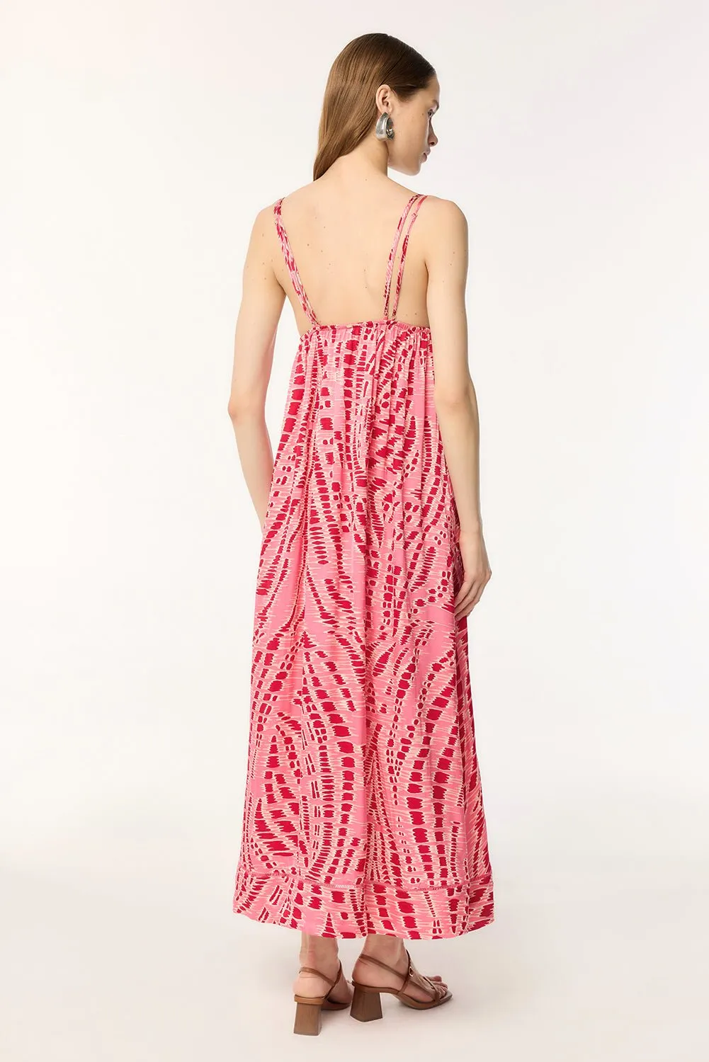 Long Dress Cassandra - Pink Kalina sold by Poupette St Barth product image thumbnail 4