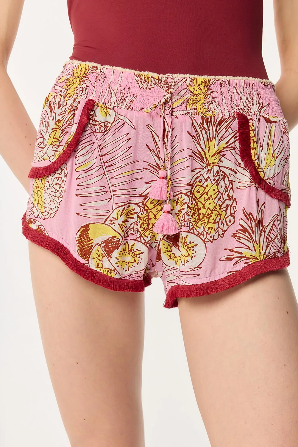 Boxer Lulu - Pink Karibia sold by Poupette St Barth