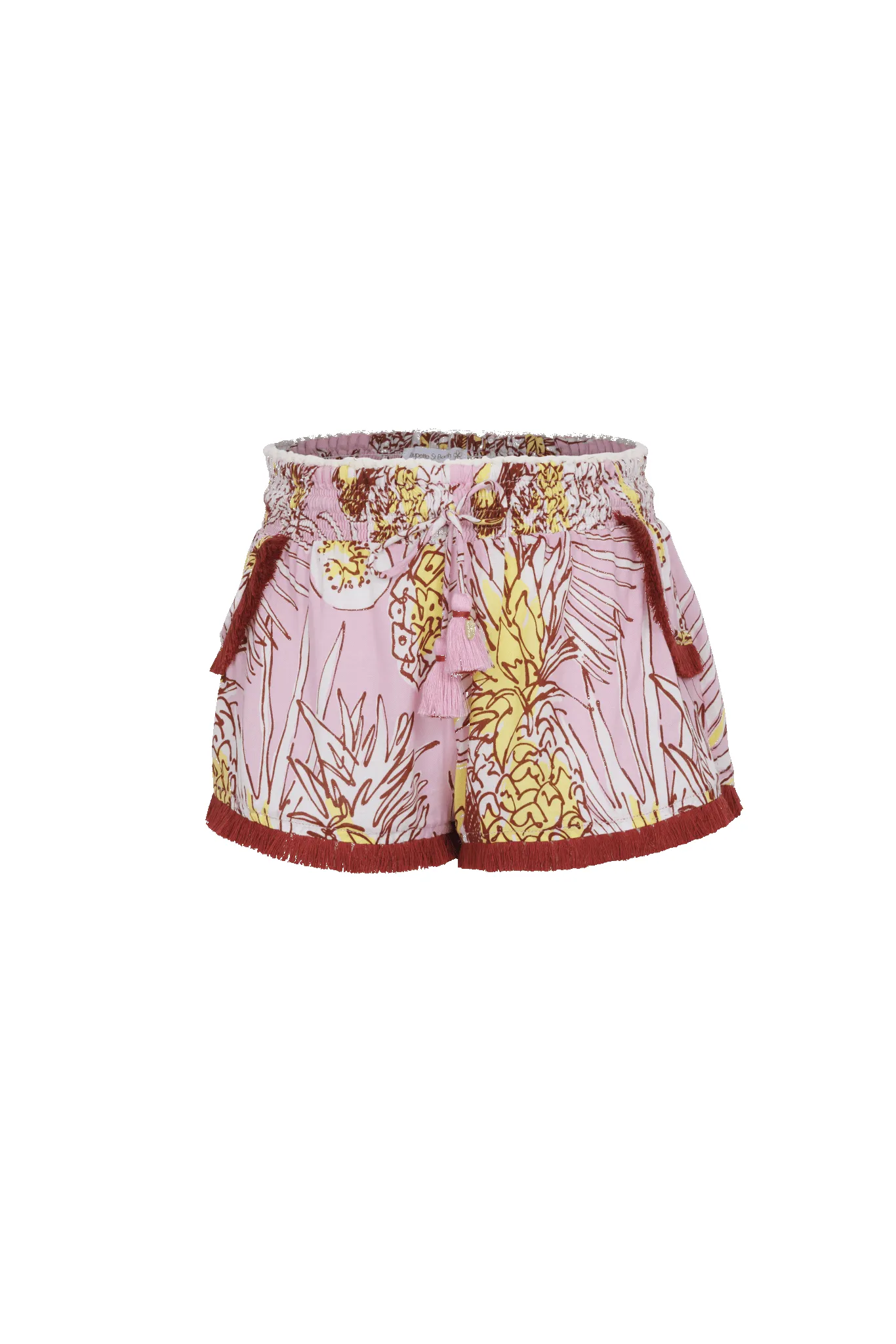 Boxer Lulu for girls - Pink Karibia sold by Poupette St Barth