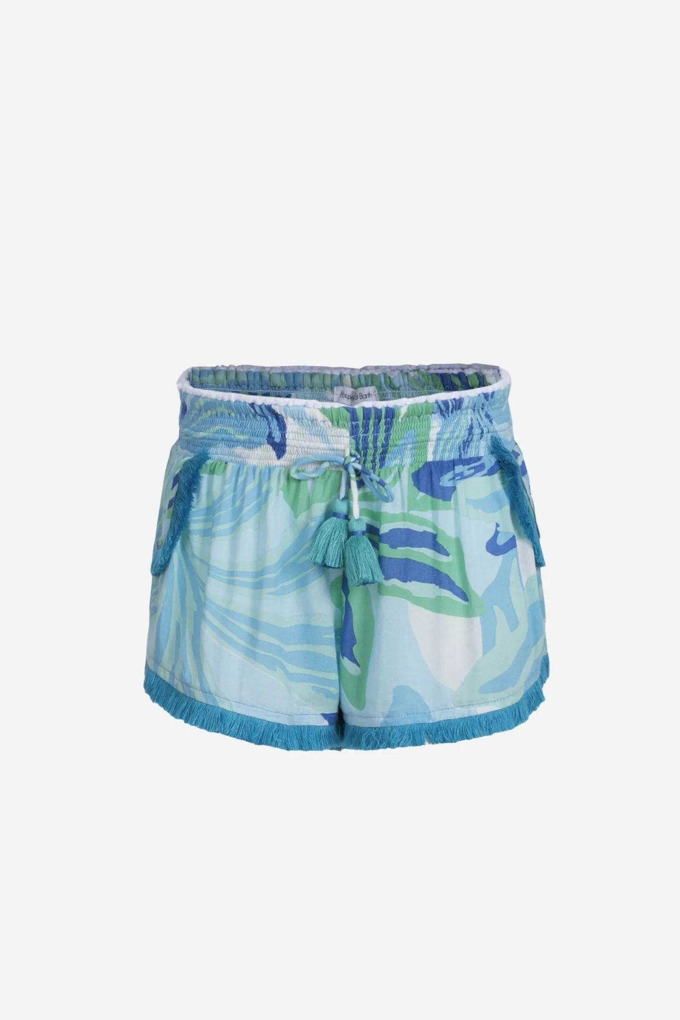 Boxer Lulu for girls - Blue Seaweed sold by Poupette St Barth