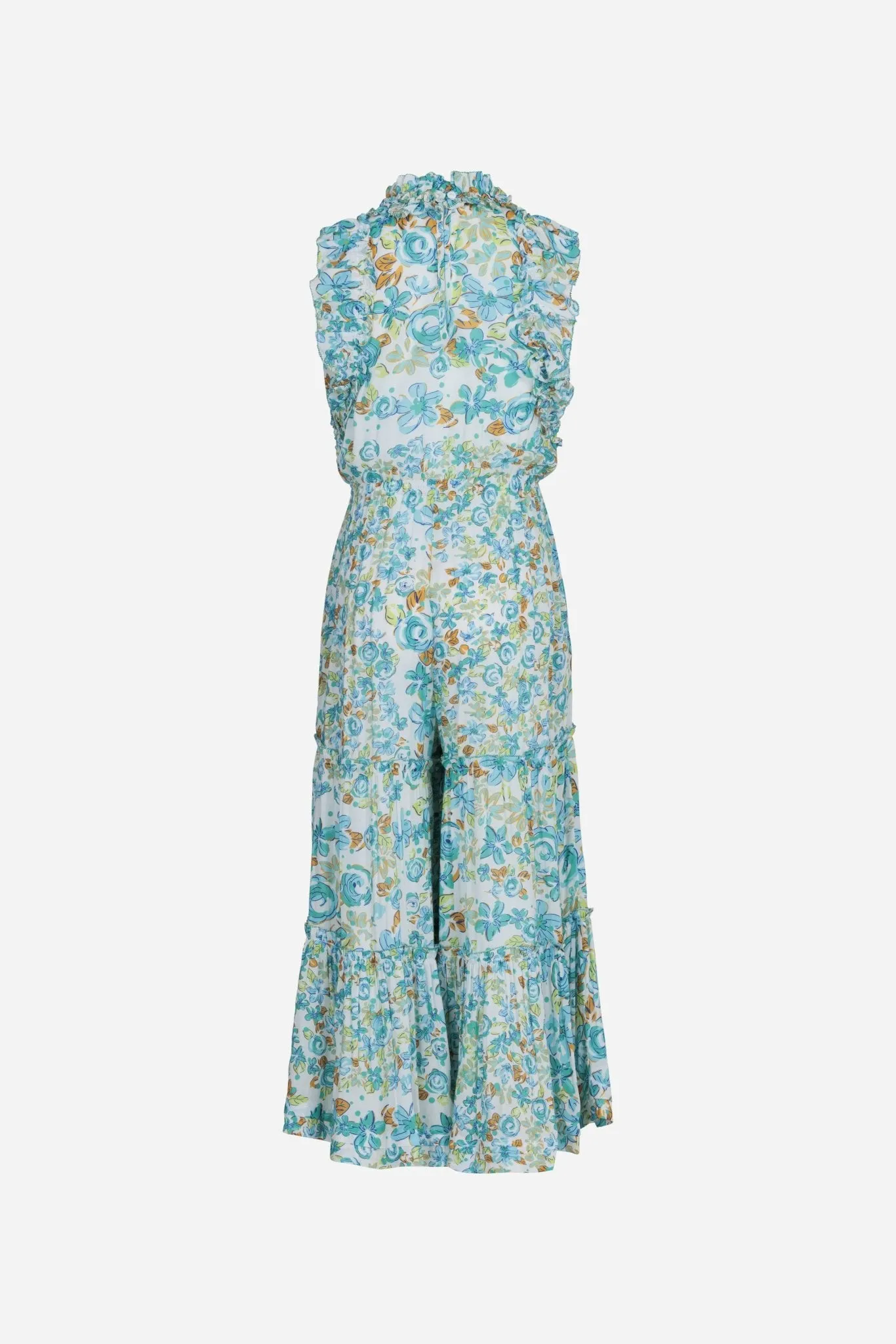 Long Jumpsuit Belene for girls - Mint Garden Rose sold by Poupette St Barth product image thumbnail 2