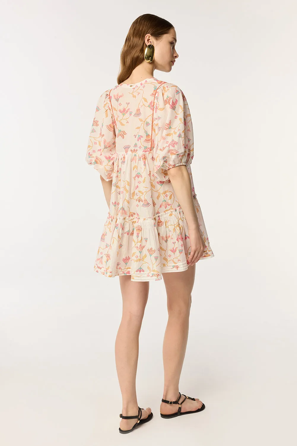 Mini Dress Aria - Pink Ylang Ylang sold by Poupette St Barth product image thumbnail 4