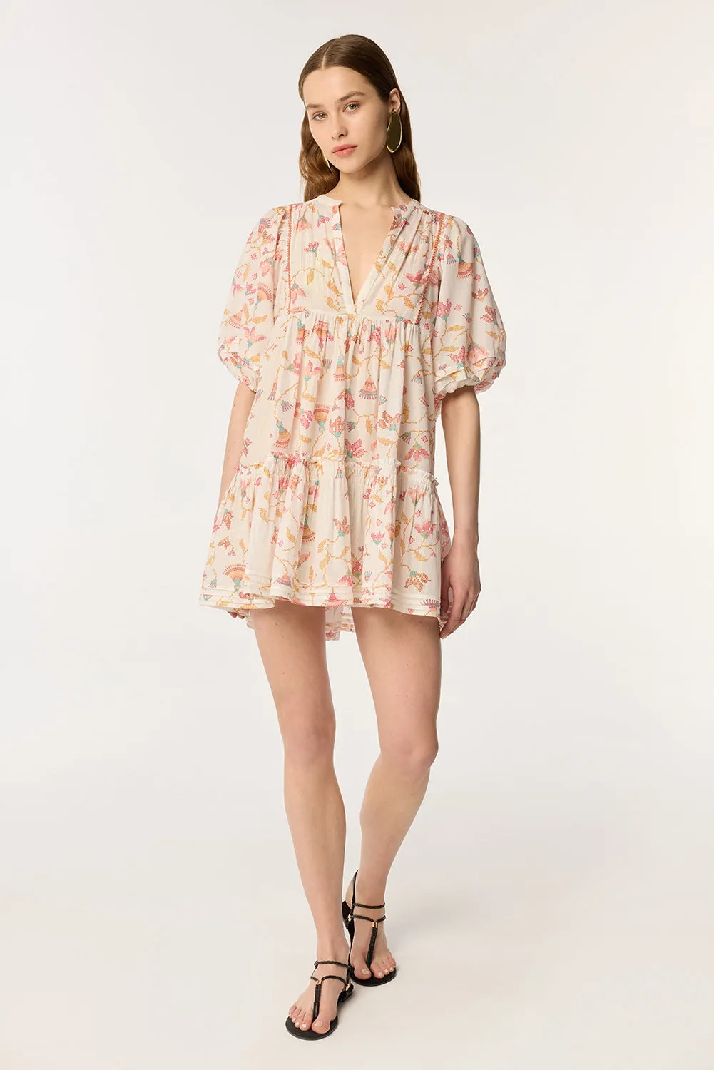 Mini Dress Aria - Pink Ylang Ylang sold by Poupette St Barth product image thumbnail 3