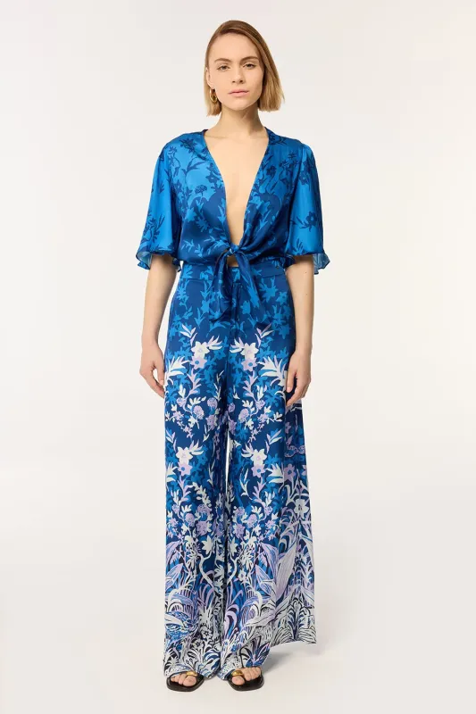 Long Jumpsuit Celie - Blue Soho sold by Poupette St Barth