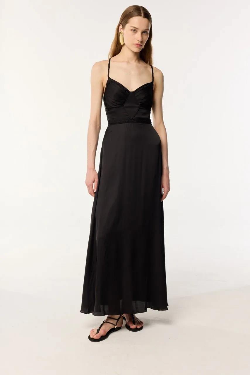 Long Dress Cara - Black sold by Poupette St Barth