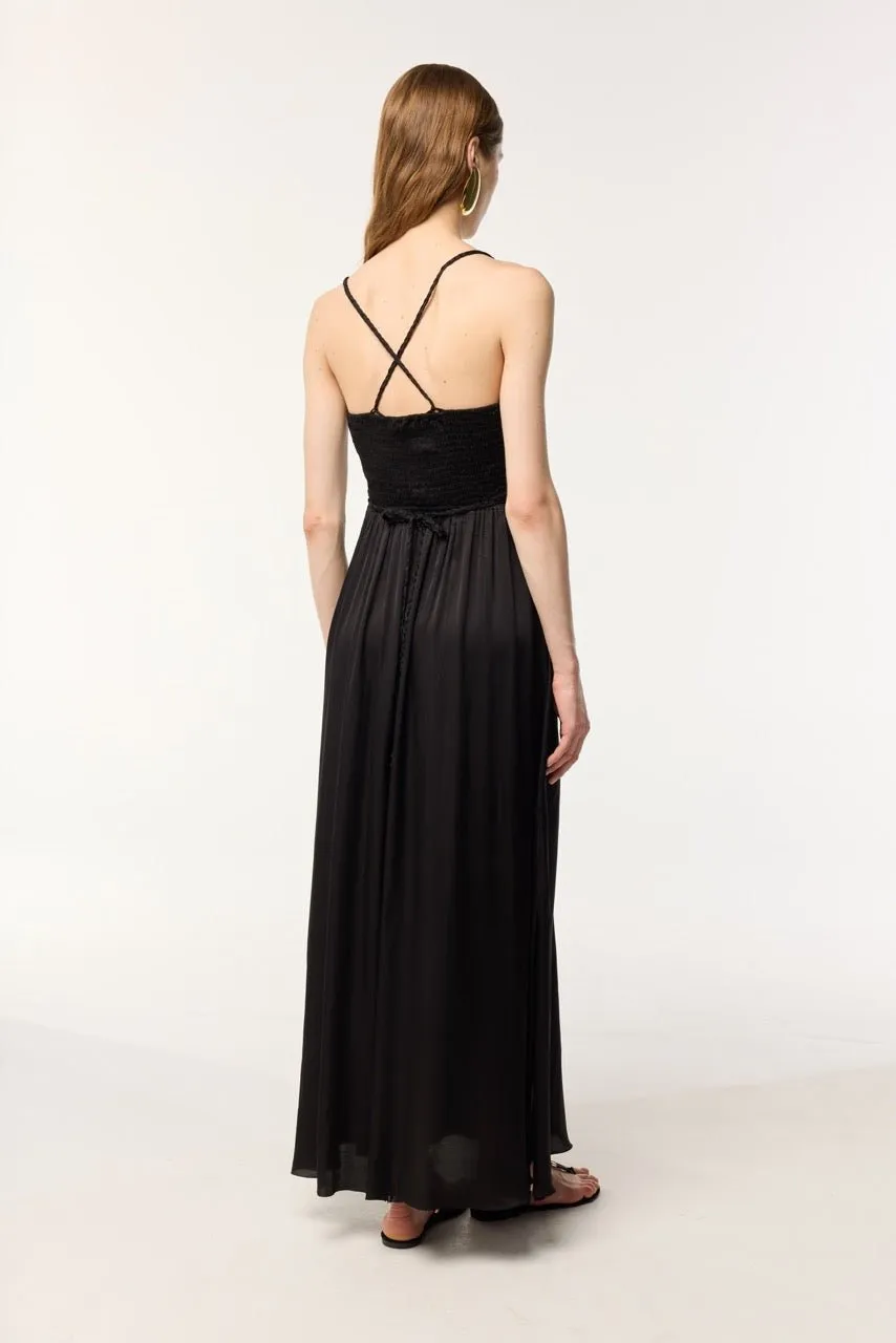 Long Dress Cara - Black sold by Poupette St Barth product image thumbnail 3