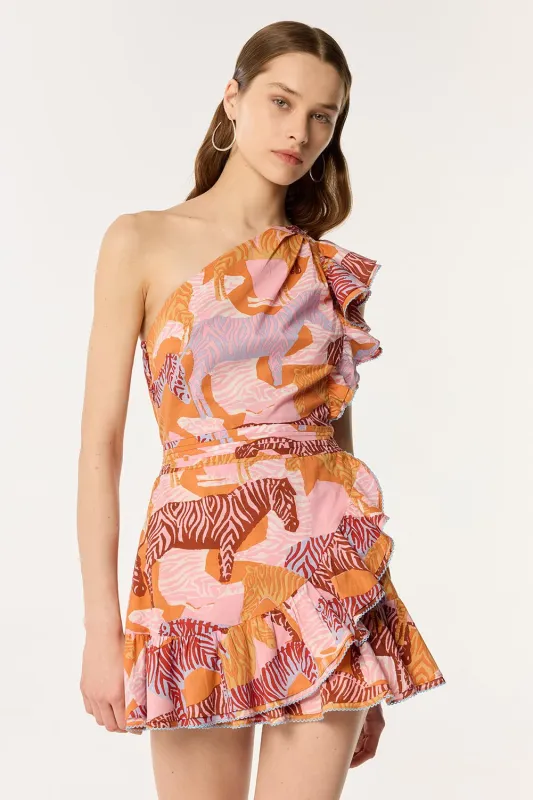 Mini Dress Corinne - Pink Ashanti made by Poupette St Barth