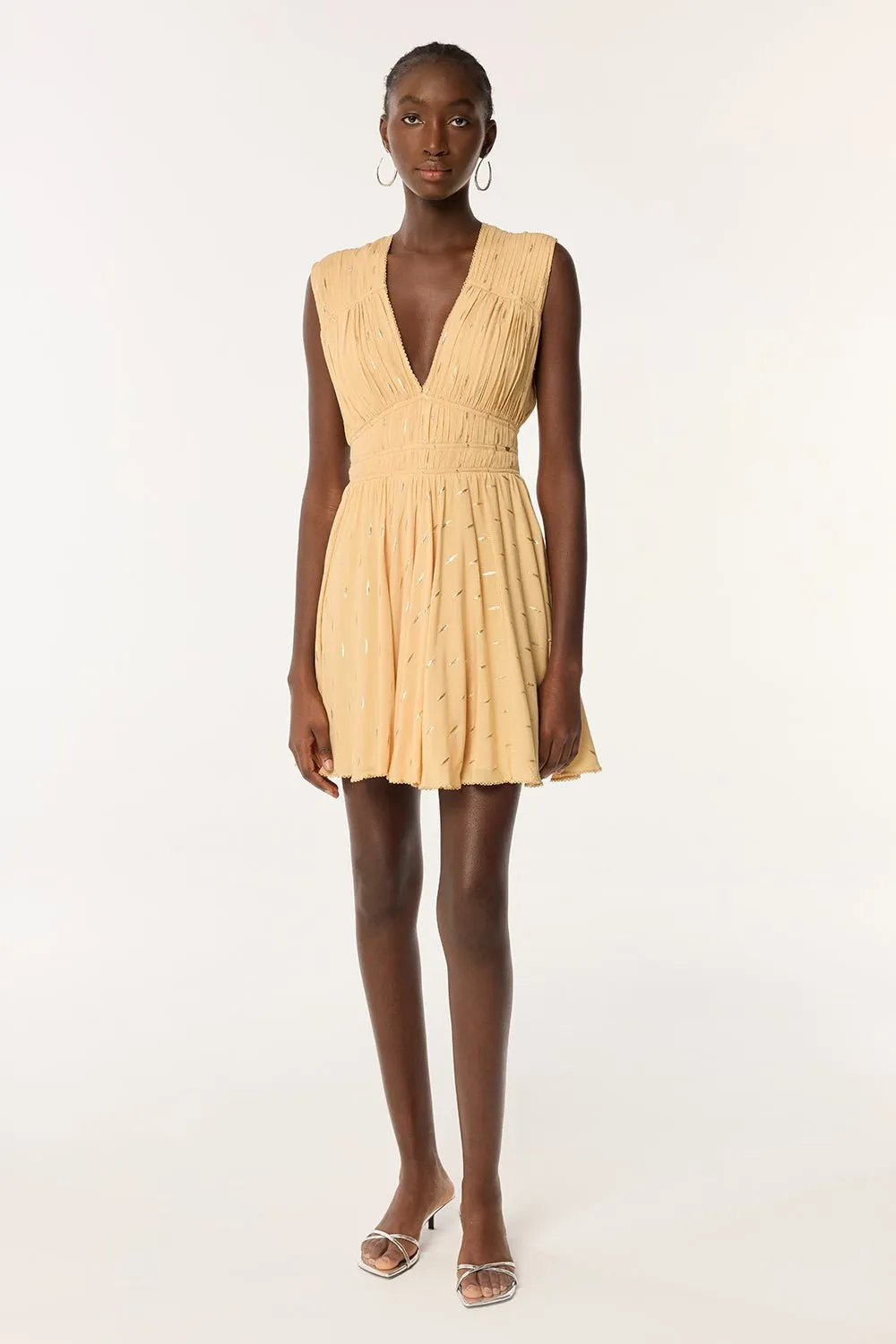 Mini Dress Ciao - Cream sold by Poupette St Barth