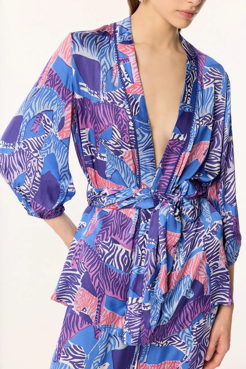 Jacket Celie - Blue Ashanti sold by Poupette St Barth product image thumbnail 2