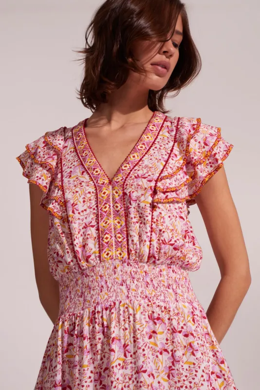 Mini Dress Camila - Purple Mini Jonquille sold by Poupette St Barth