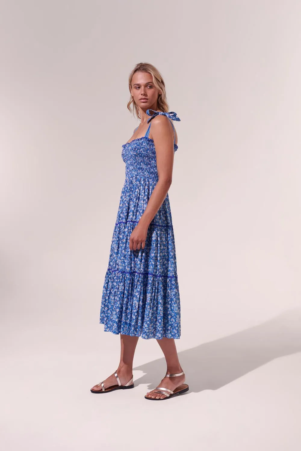 Midi Dress Triny - Blue Paquerette sold by Poupette St Barth product image thumbnail 3