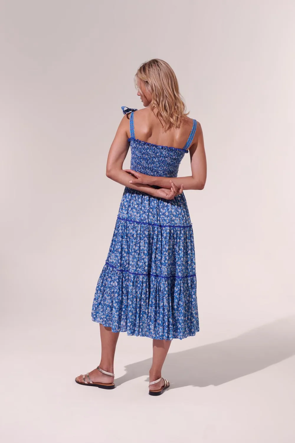 Midi Dress Triny - Blue Paquerette sold by Poupette St Barth product image thumbnail 4