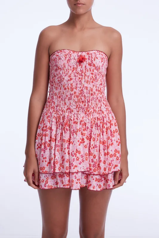 Bandeau Dress Triny - Pink Daffodil sold by Poupette St Barth