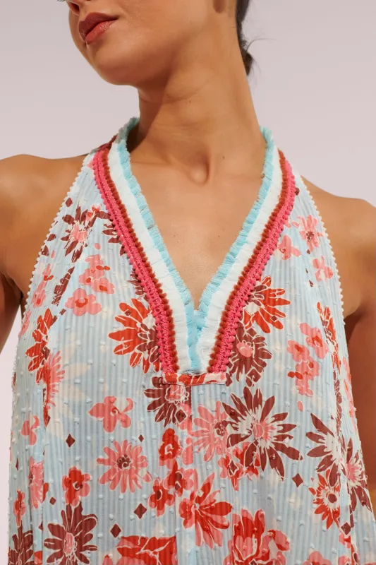 Long Dress Nava - Blue 90'S sold by Poupette St Barth