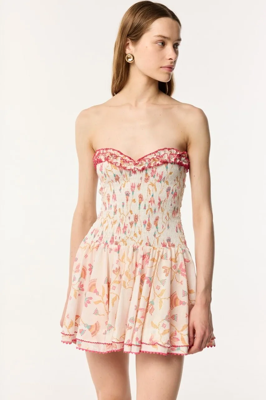 Bandeau Dress Cory - Pink Ylang Ylang sold by Poupette St Barth