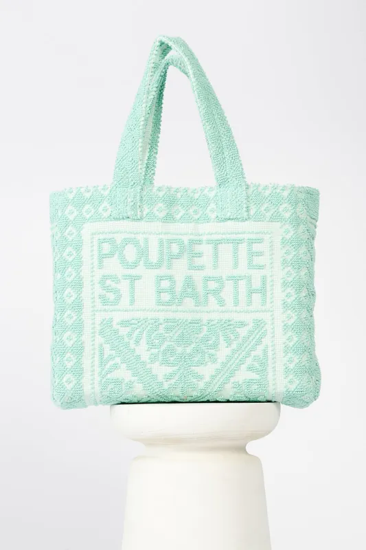 Beach Bag Olbia Medium - Turquoise sold by Poupette St Barth