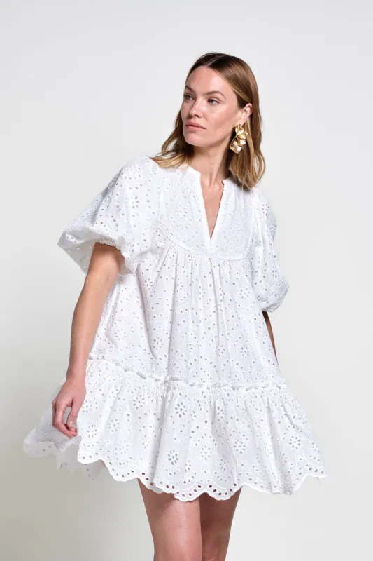 Mini Dress Cruz - Natural White sold by Poupette St Barth