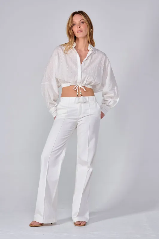 Shirt Alma - Natural White sold by Poupette St Barth