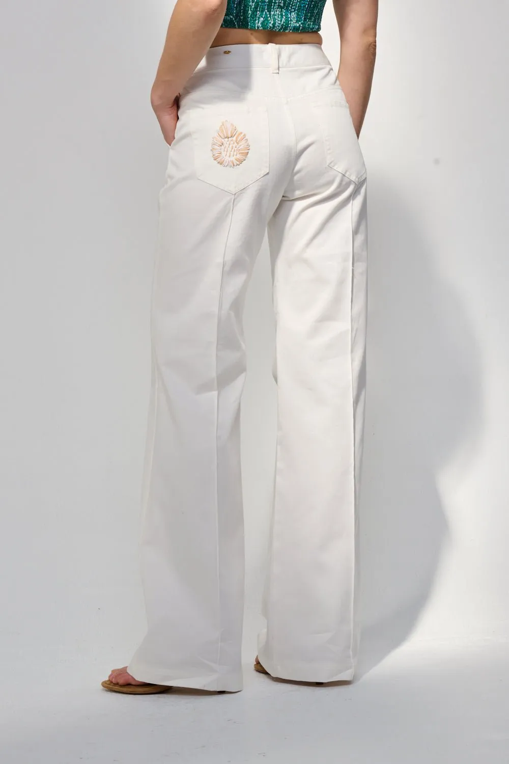 Pant Kaoli - Natural White Provence sold by Poupette St Barth product image thumbnail 5