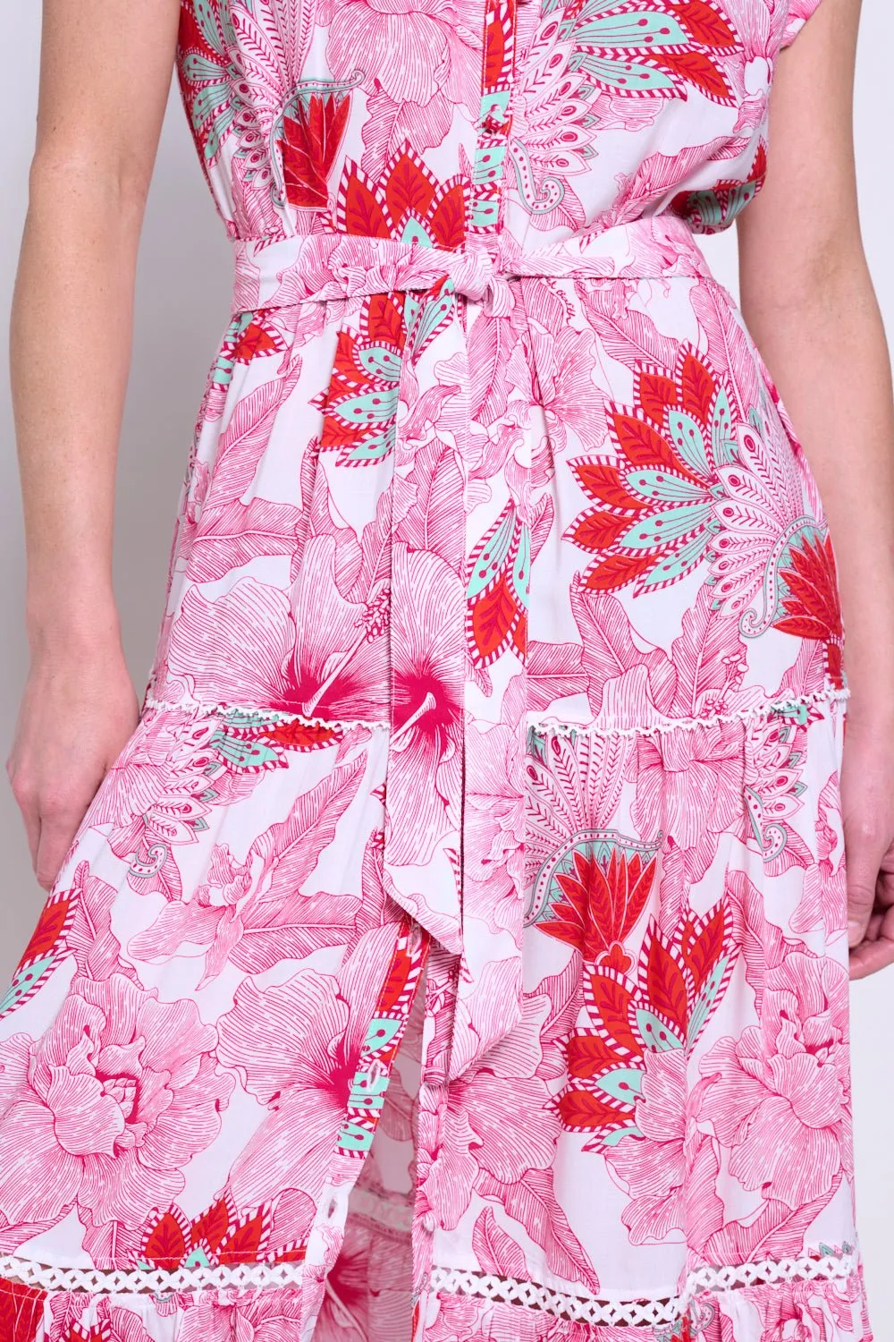 Long Dress Kora - Pink Padang sold by Poupette St Barth product image thumbnail 5