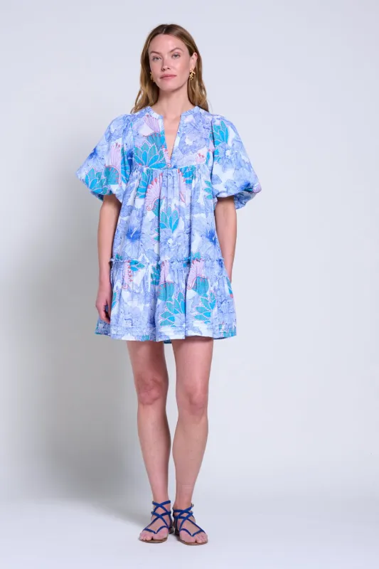 Mini Dress Cruz - Blue Padang sold by Poupette St Barth