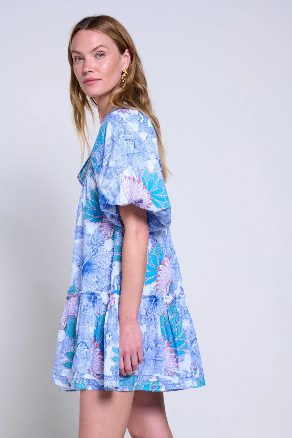 Mini Dress Cruz - Blue Padang sold by Poupette St Barth product image thumbnail 5