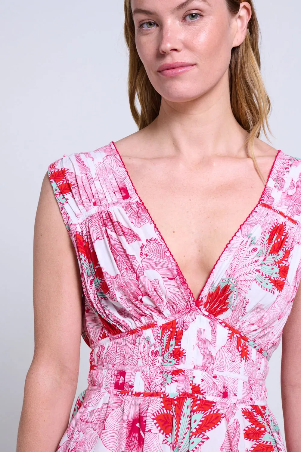 Mini Dress Ciao - Pink Padang sold by Poupette St Barth product image thumbnail 3
