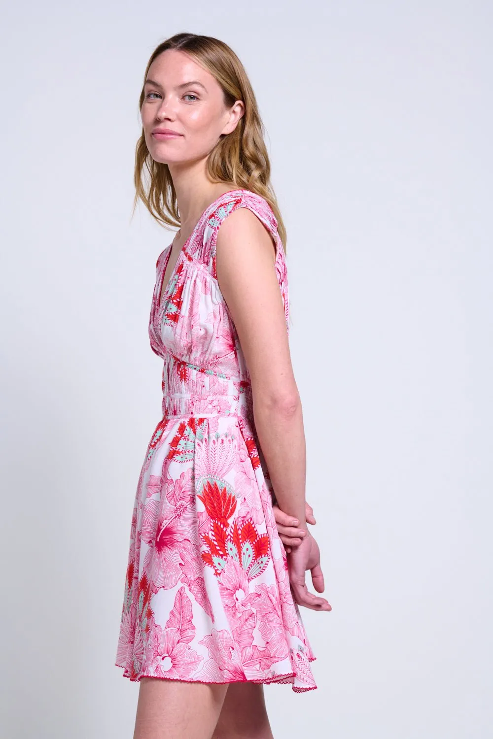 Mini Dress Ciao - Pink Padang sold by Poupette St Barth product image thumbnail 5