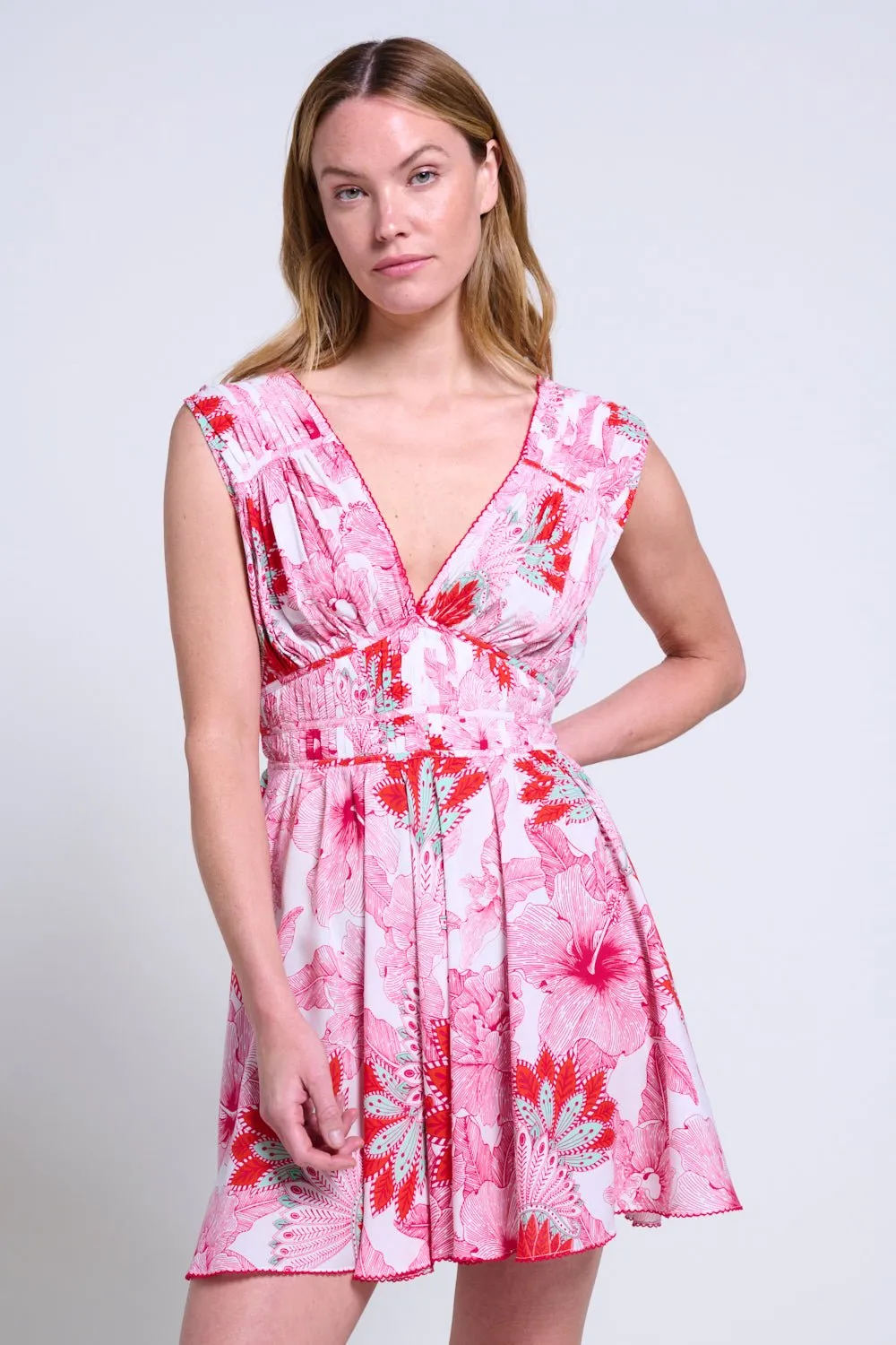 Mini Dress Ciao - Pink Padang sold by Poupette St Barth