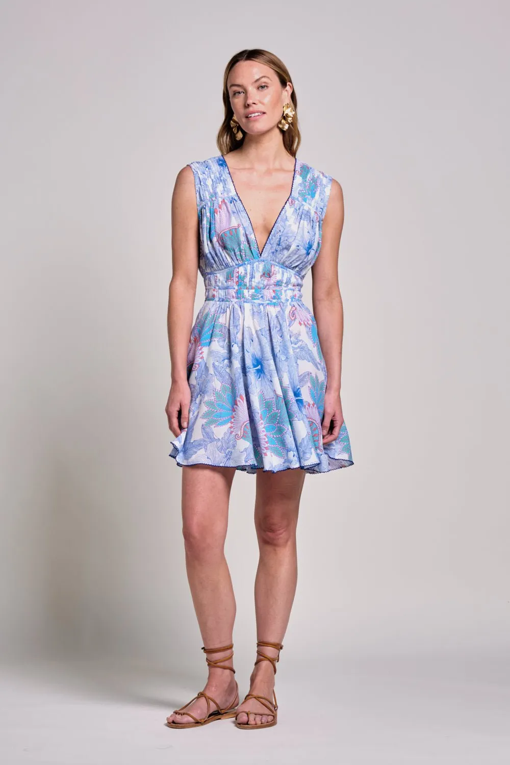 Mini Dress Ciao - Blue Padang sold by Poupette St Barth product image thumbnail 2