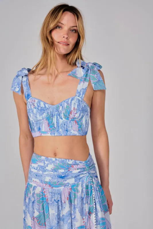 Top Carla - Blue Padang sold by Poupette St Barth